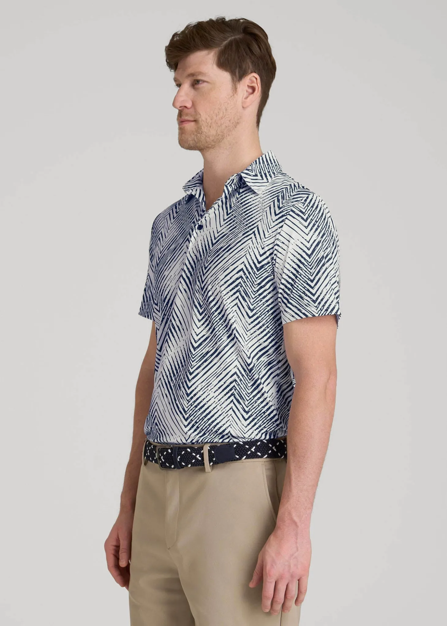 Golf Performance Polo Shirt for Tall Men