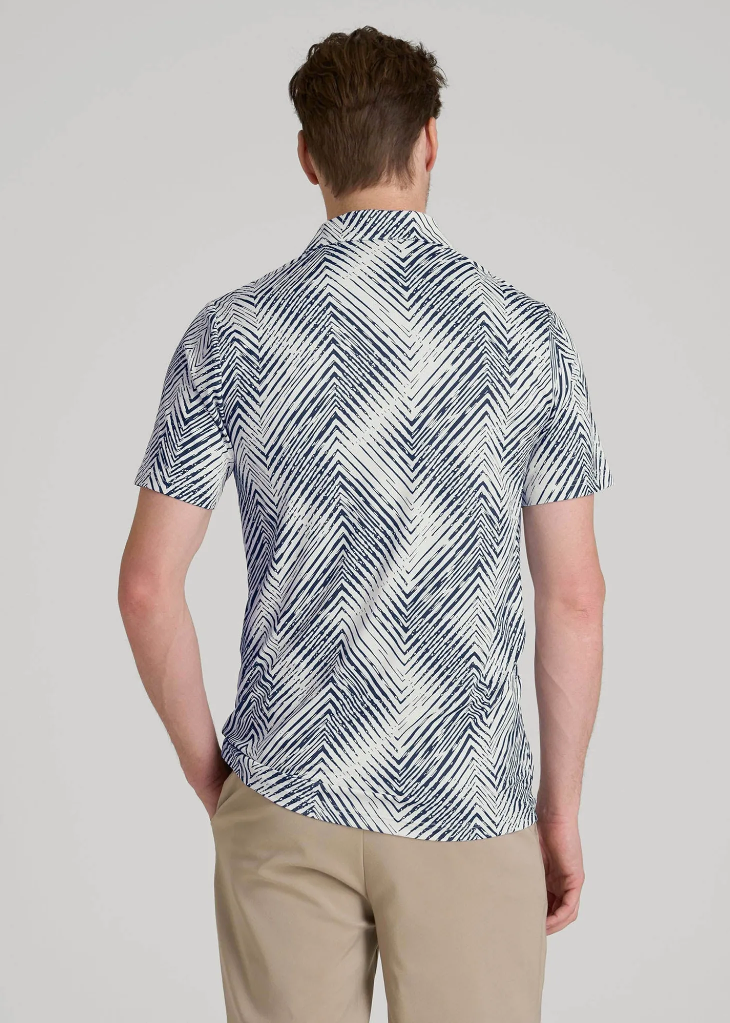 Golf Performance Polo Shirt for Tall Men