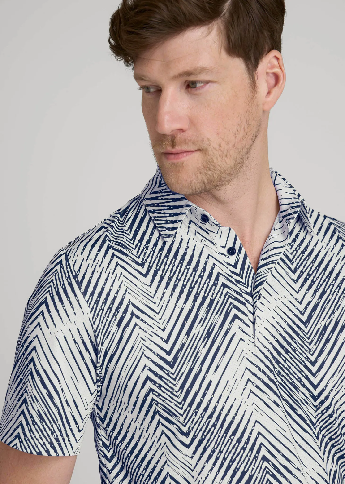 Golf Performance Polo Shirt for Tall Men