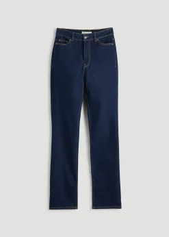 Harper High-Rise Straight Stretch Jeans for Tall Women
