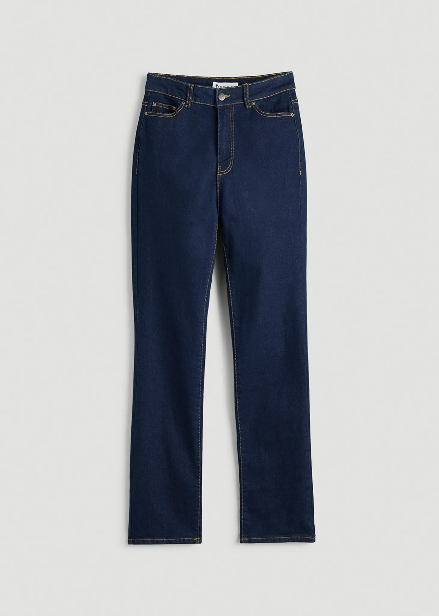 Harper High-Rise Straight Stretch Jeans for Tall Women