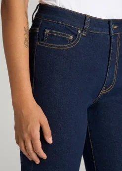 Harper High-Rise Straight Stretch Jeans for Tall Women