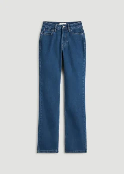 Harper High-Rise Straight Stretch Jeans for Tall Women