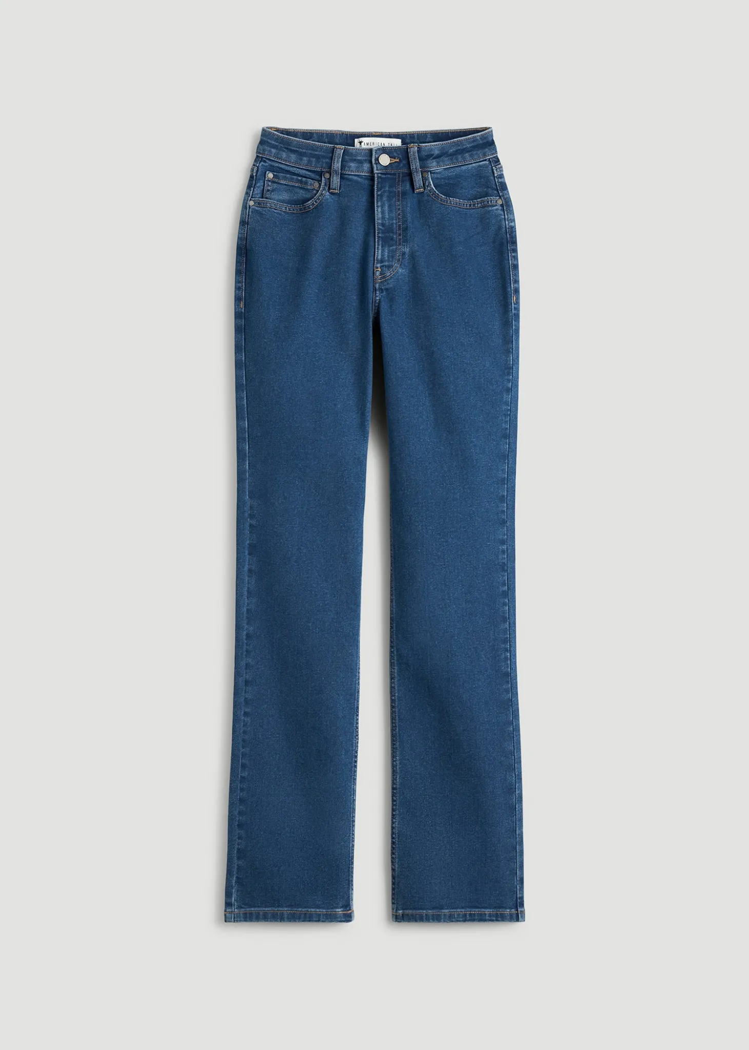 Harper High-Rise Straight Stretch Jeans for Tall Women