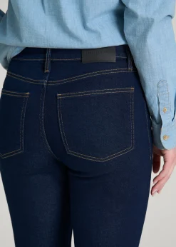Harper High-Rise Straight Stretch Jeans for Tall Women