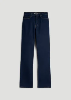Harper High-Rise Straight Stretch Jeans for Tall Women