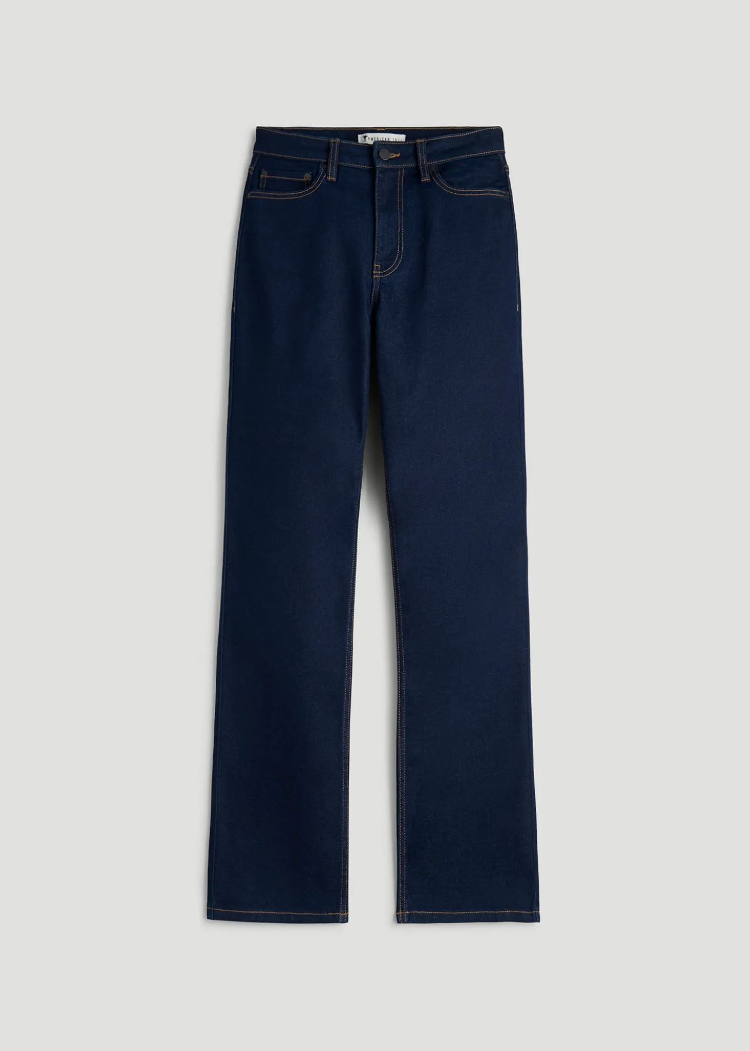 Harper High-Rise Straight Stretch Jeans for Tall Women