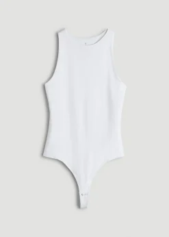 High Crewneck Sleeveless Bodysuit for Tall Women