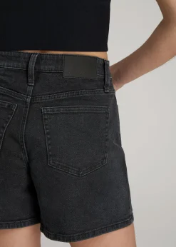 High Rise Denim Shorts for Tall Women