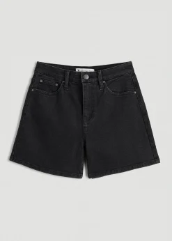 High Rise Denim Shorts for Tall Women