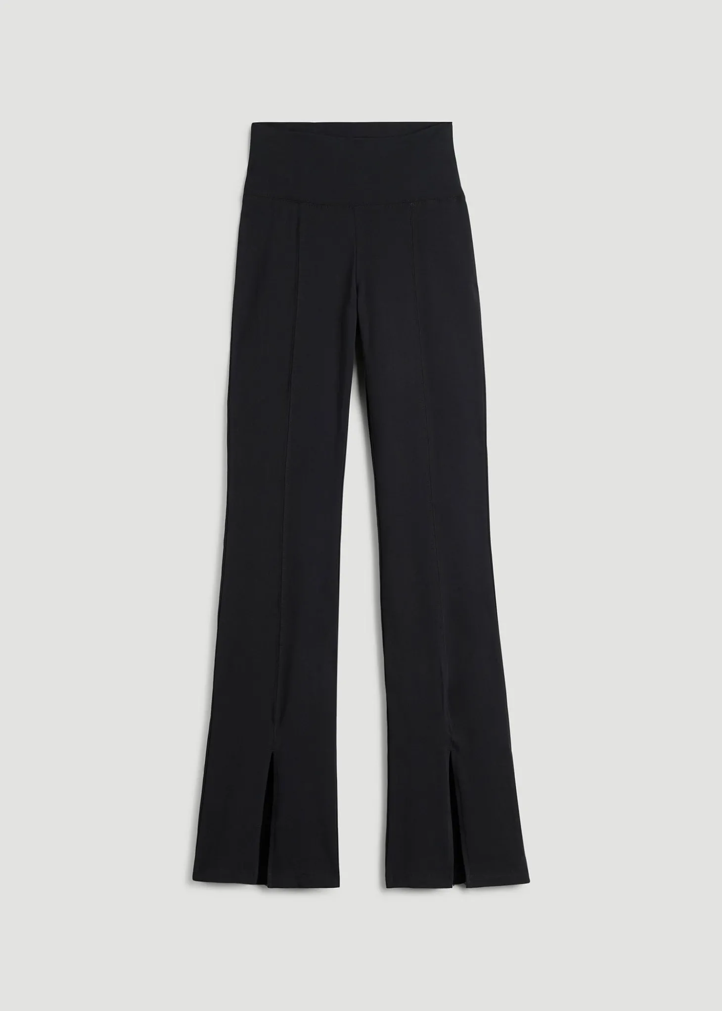 High Rise Split Flare Cotton Leggings for Tall Women