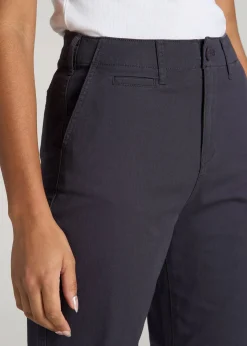 High Rise Tapered Chino Pants for Tall Women