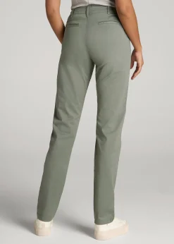 High Rise Tapered Chino Pants for Tall Women