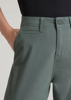 High Rise Tapered Chino Pants for Tall Women