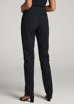 High Rise Tapered Chino Pants for Tall Women
