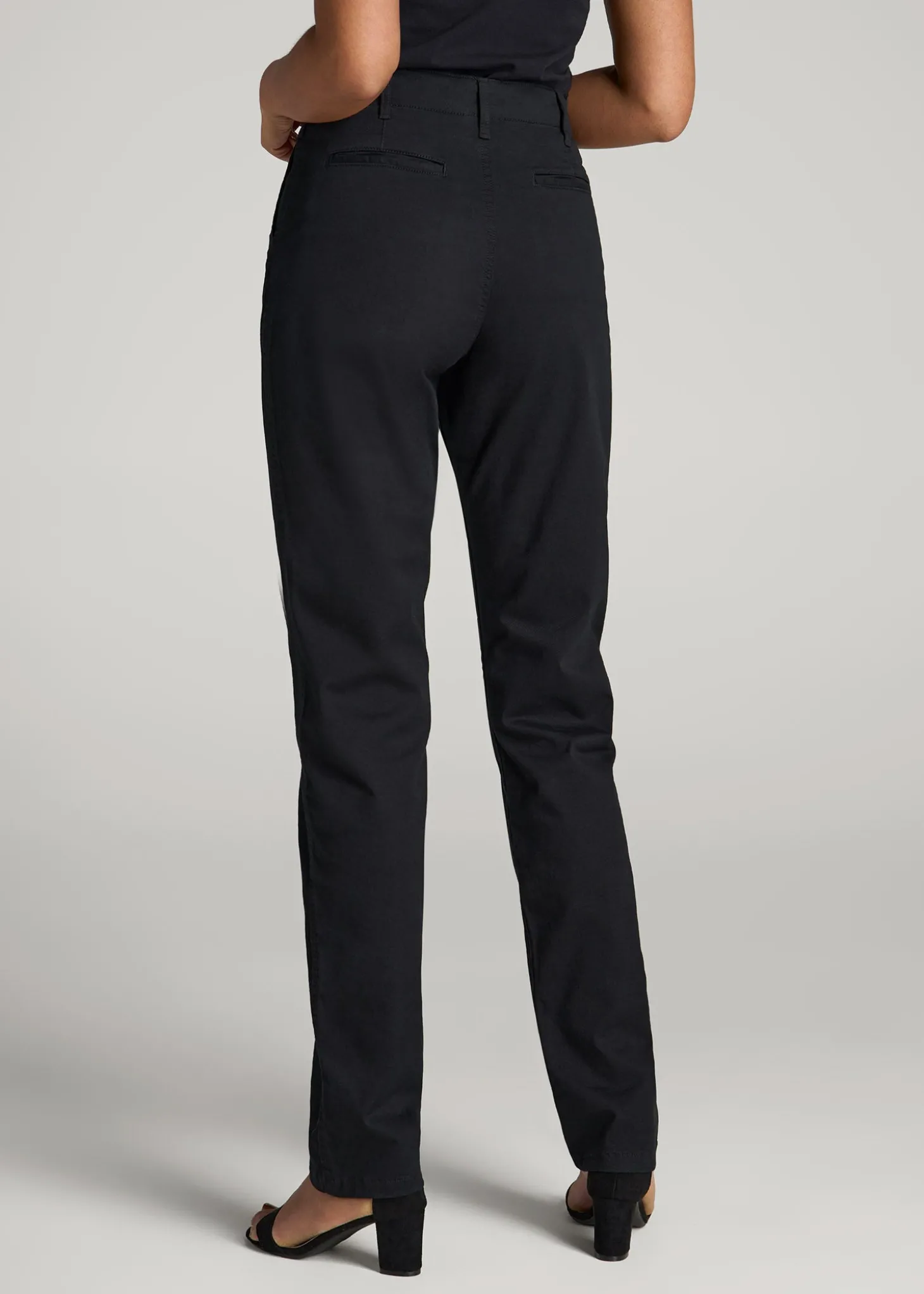 High Rise Tapered Chino Pants for Tall Women