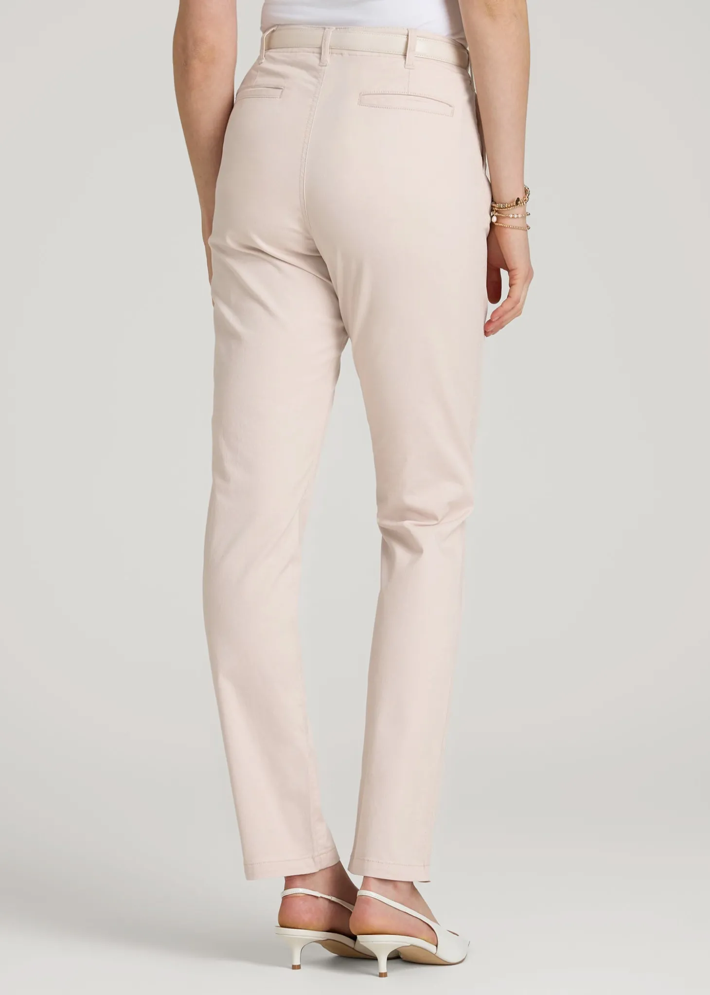 High Rise Tapered Chino Pants for Tall Women