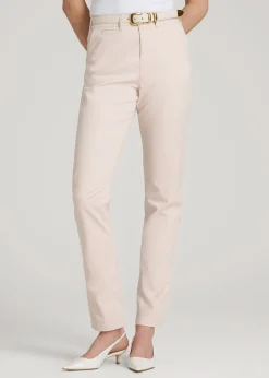 High Rise Tapered Chino Pants for Tall Women
