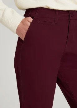 High Rise Tapered Chino Pants for Tall Women