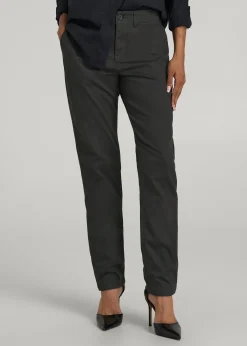 High Rise Tapered Chino Pants for Tall Women