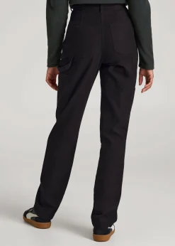 High-Waisted Carpenter Pocket Pants for Tall Women