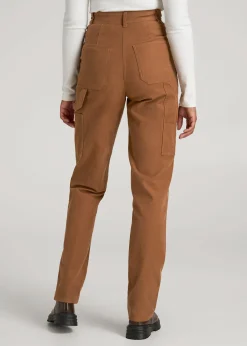 High-Waisted Carpenter Pocket Pants for Tall Women