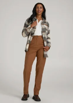 High-Waisted Carpenter Pocket Pants for Tall Women