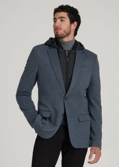 Hooded Bib Blazer for Tall Men