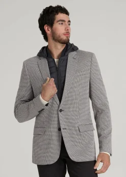 Hooded Bib Blazer for Tall Men