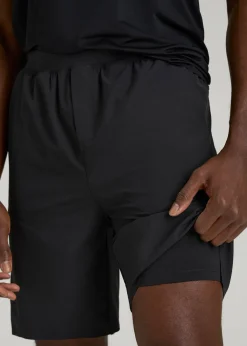 2-in-1 Featherweight Running Short for Tall Men