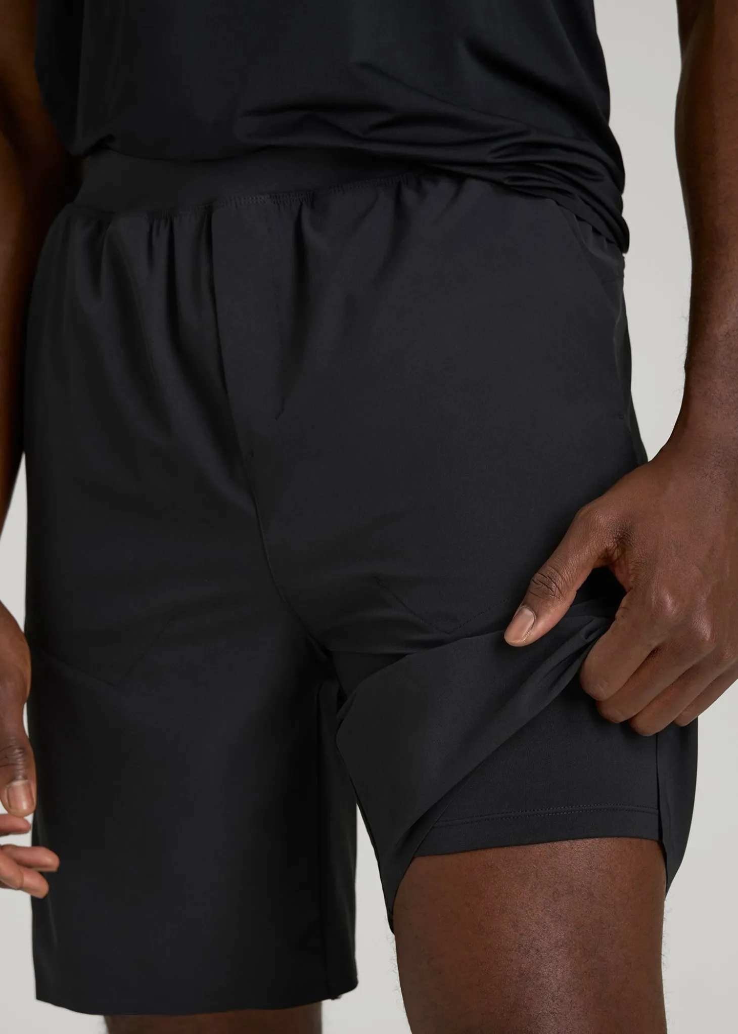 2-in-1 Featherweight Running Short for Tall Men
