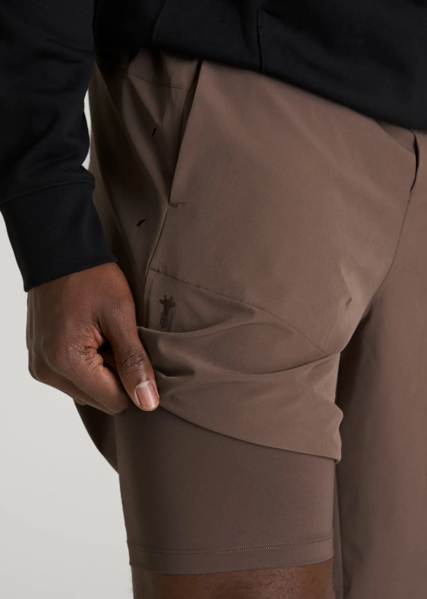 2-in-1 Featherweight Running Short for Tall Men