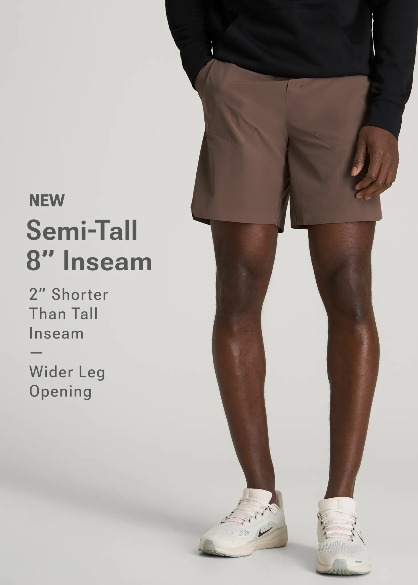2-in-1 Featherweight Running Short for Tall Men