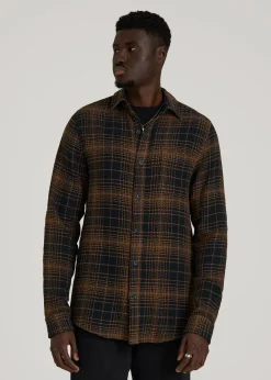 Lightweight Woven Overshirt for Tall Men