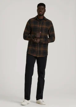 Lightweight Woven Overshirt for Tall Men