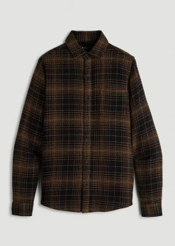 Lightweight Woven Overshirt for Tall Men