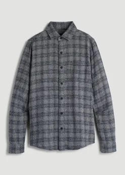 Lightweight Woven Overshirt for Tall Men