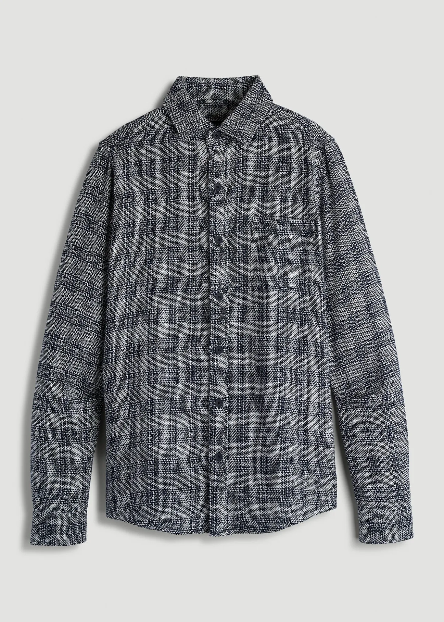 Lightweight Woven Overshirt for Tall Men