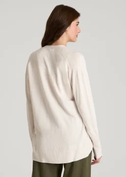 Linen Blend Knit Cardigan for Tall Women