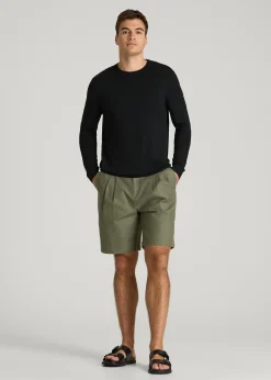 Linen Blend Lightweight Sweater for Tall Men