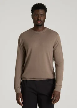 Linen Blend Lightweight Sweater for Tall Men