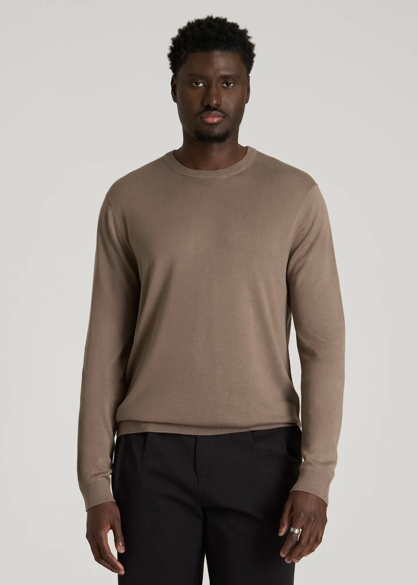 Linen Blend Lightweight Sweater for Tall Men
