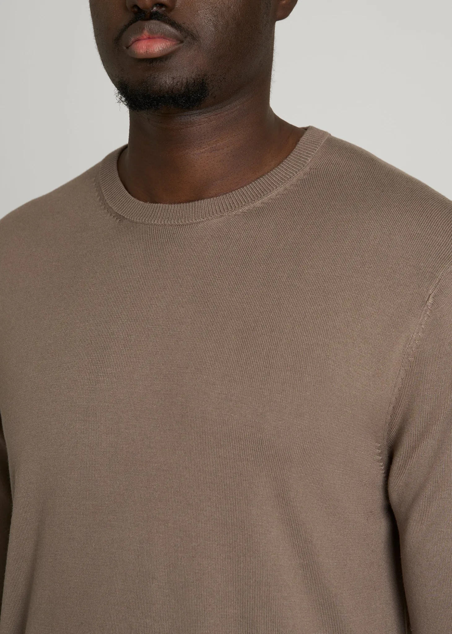 Linen Blend Lightweight Sweater for Tall Men