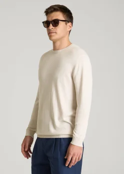 Linen Blend Lightweight Sweater for Tall Men