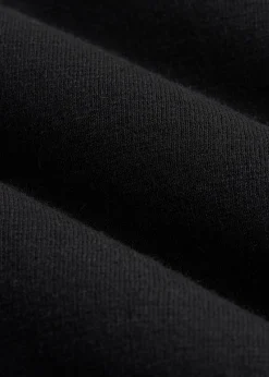 Linen Blend Split Hem V-Neck Sweater for Tall Women