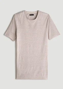 Linen Crewneck T-Shirt for Tall Men