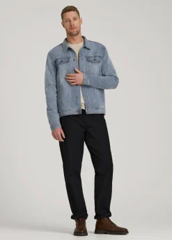 LJ&S Denim Jacket for Tall Men