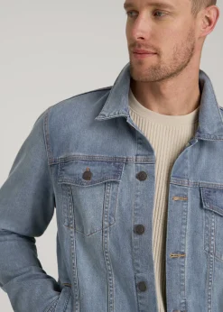 LJ&S Denim Jacket for Tall Men
