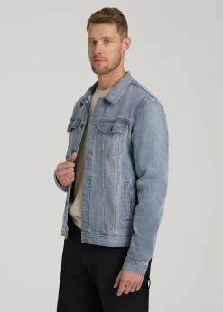 LJ&S Denim Jacket for Tall Men