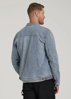 LJ&S Denim Jacket for Tall Men